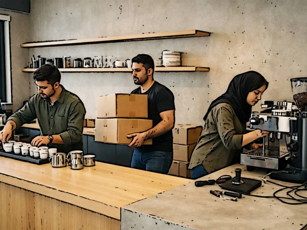 راهنمای جامع راه‌ اندازی کافه و نصب تجهیزات حرفه‌ای